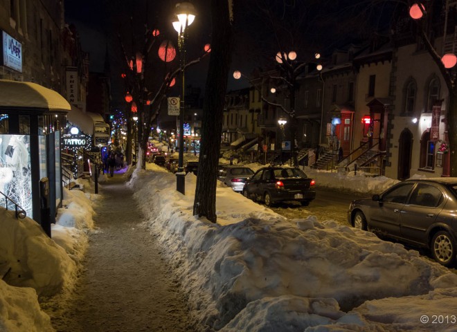 Saint-Denis street on NYE