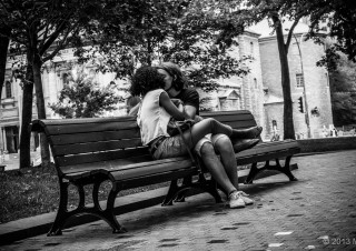 Couple on Bench