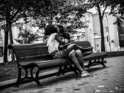 Couple on Bench